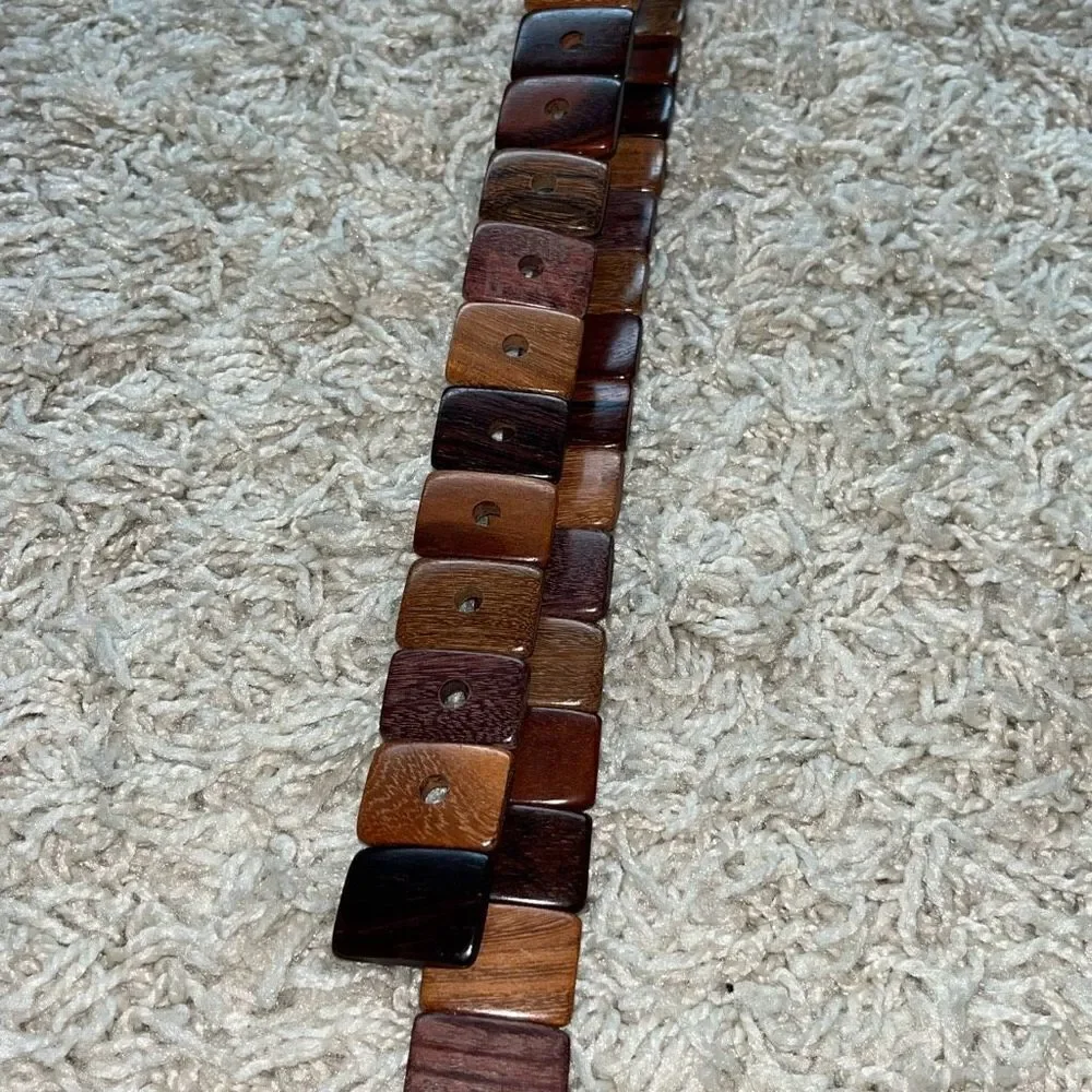 Costa Rica Exotic Woods Belt Wood Wooden  34”
